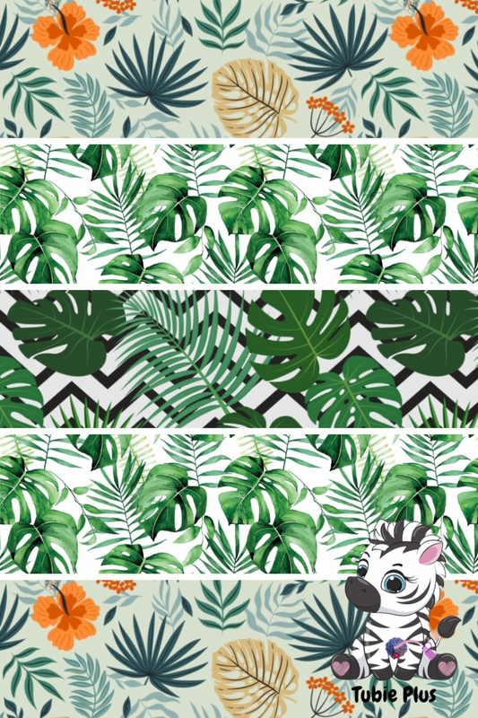 Palm Leaf Mix Print Strip | Small