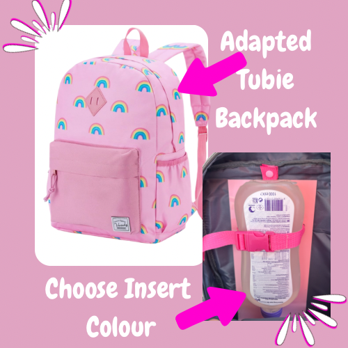 Rainbow Tube Backpack, Tubie Backpack, Adapted Backpack