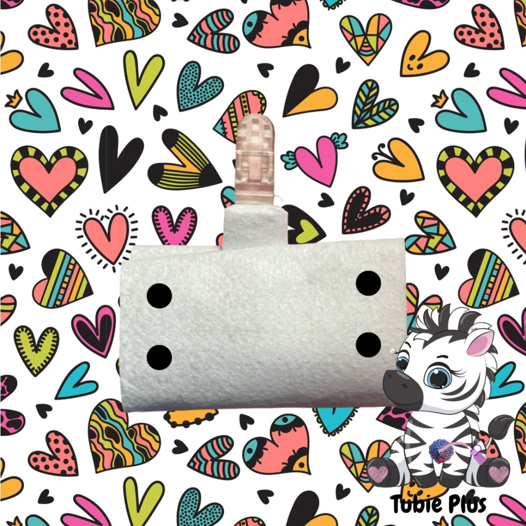 Heart Print Tubie Pouch