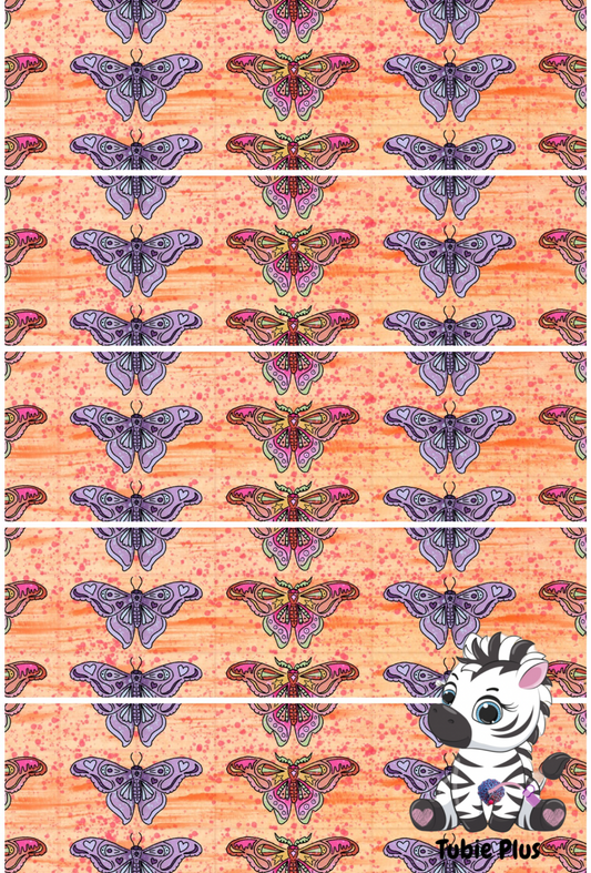 Moth Orange Print Strip | Full | Small