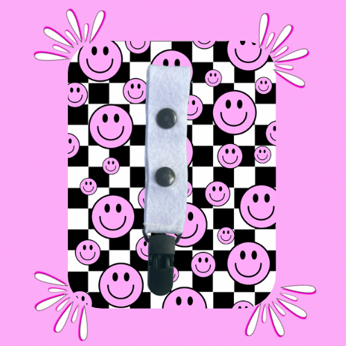 Smiley Check Large Tubie Clip