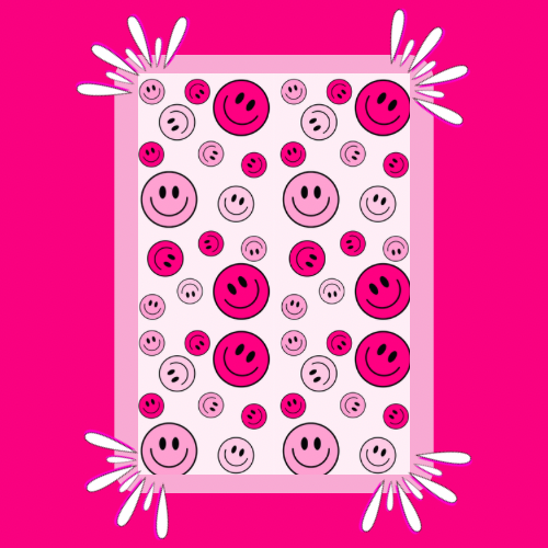 Pink Smiley Strip | Full | Small