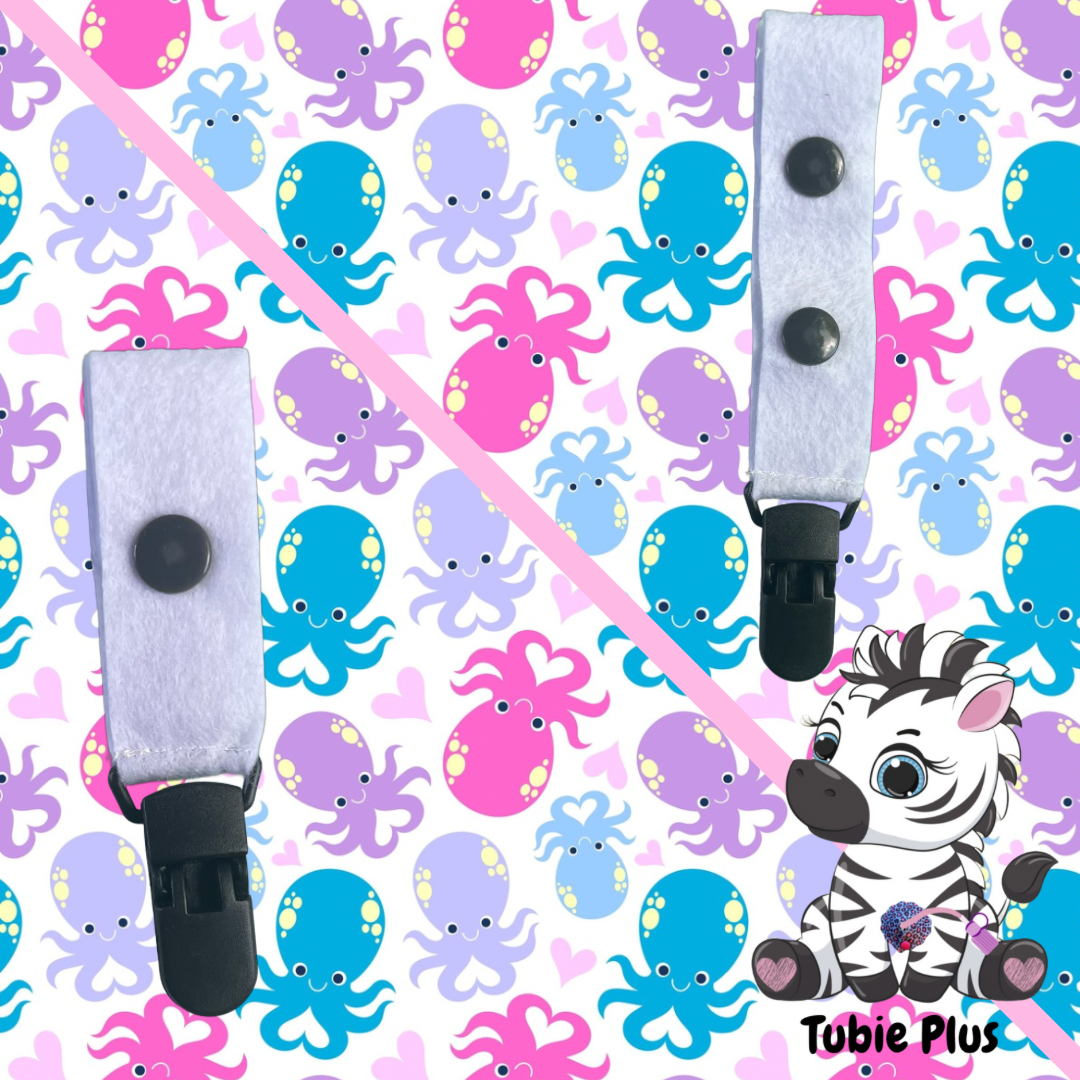 Octopus Print Tubie Clip