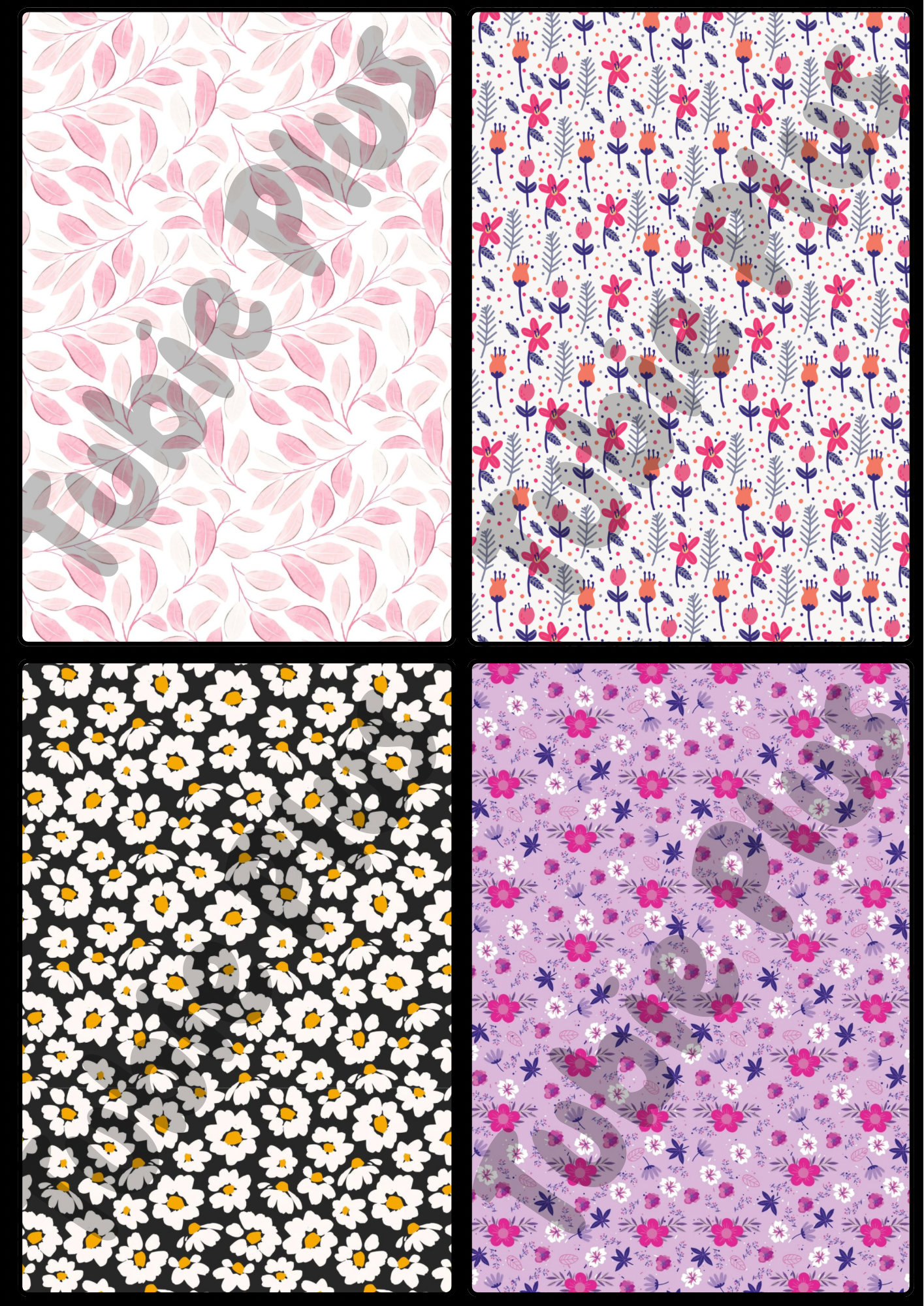 Floral Pump Sticker | Glossy/Holographic Finish