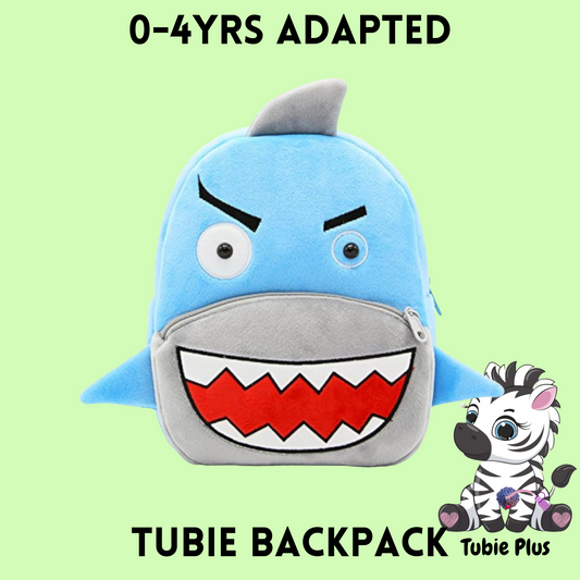 Shark Feeding Tube Backpack, Suitable for ages 0-4years 500ml Feed ONLY, Feed Stand & Bag, Tubie Backpack, Adapted Backpack