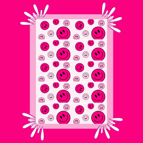 Pink Smiley Strip | Full | Small