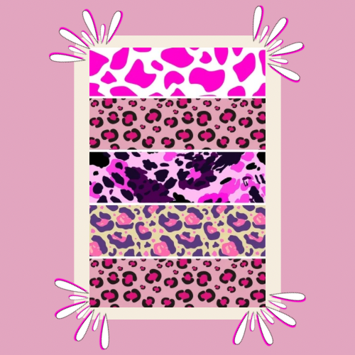 Pink Animal Mix Tubie Tape