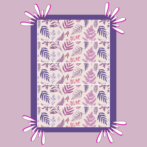 Boho Purple Fern Tubie Tape