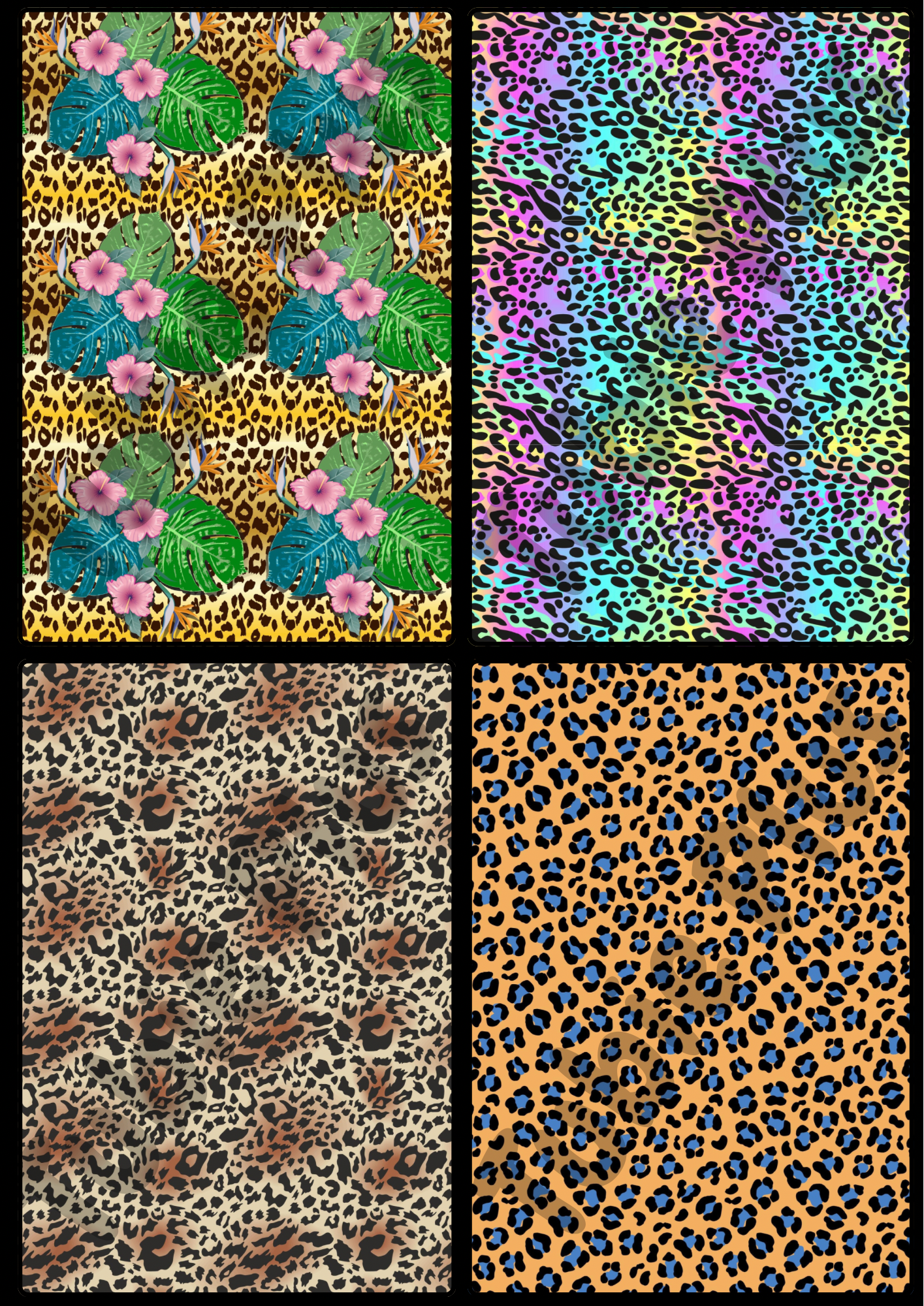 Leopard Print Drainage Bag Cover