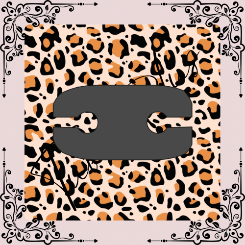 Orange Leopard Print Securement Tape