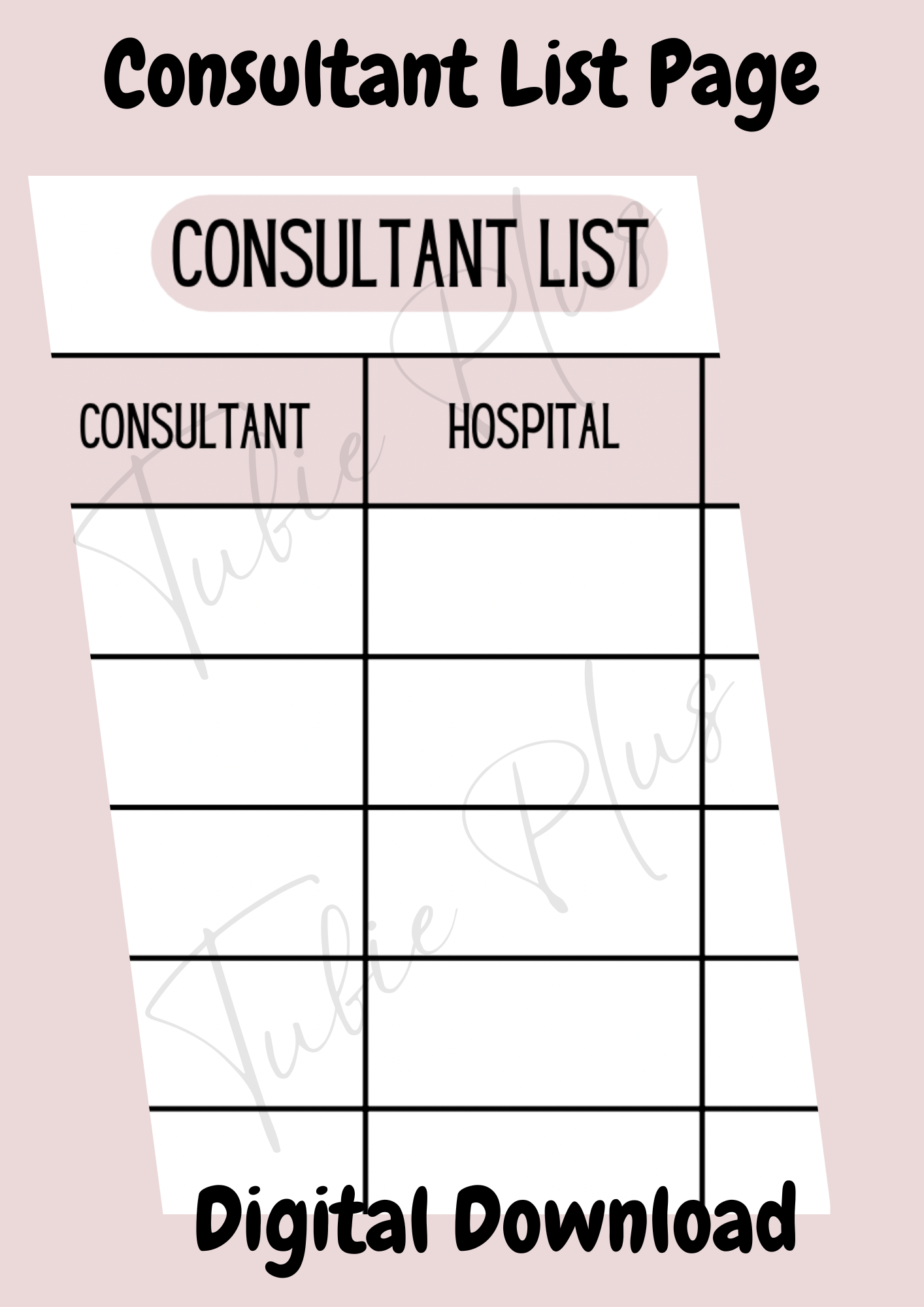 Consultant List Page