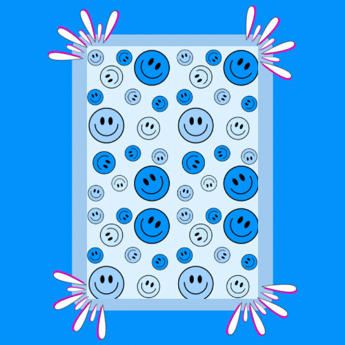 Blue Smiley Tubie Tape