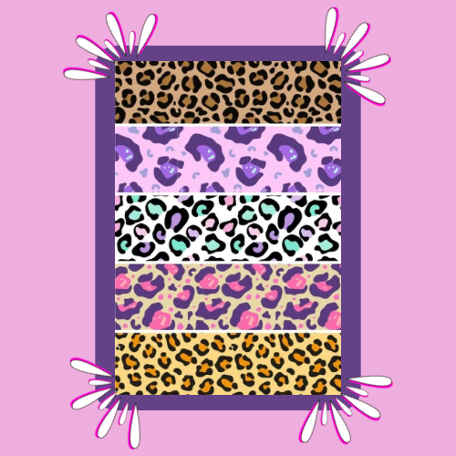 Leopard Print Mix Tubie Tape