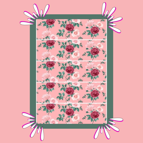 Rose Print Strip | Full | Small