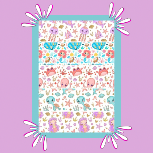 Sea Life Mix Print Strip | Small