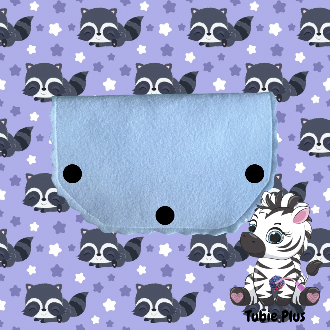 Purple Racoon Print Tubie Towel