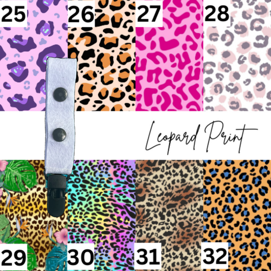 Leopard Print Large Tubie Clip