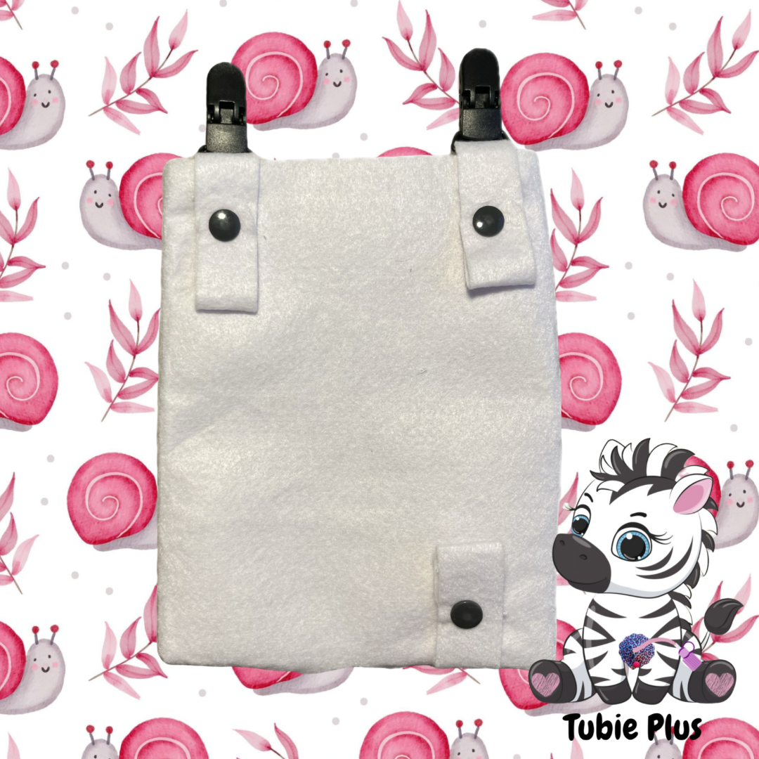 Pink Snail Print Drainage Bag Cover