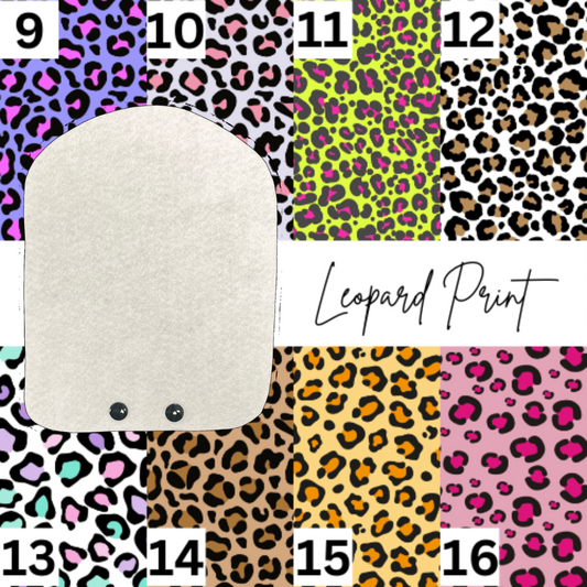 Leopard Print Stoma Bag Cover