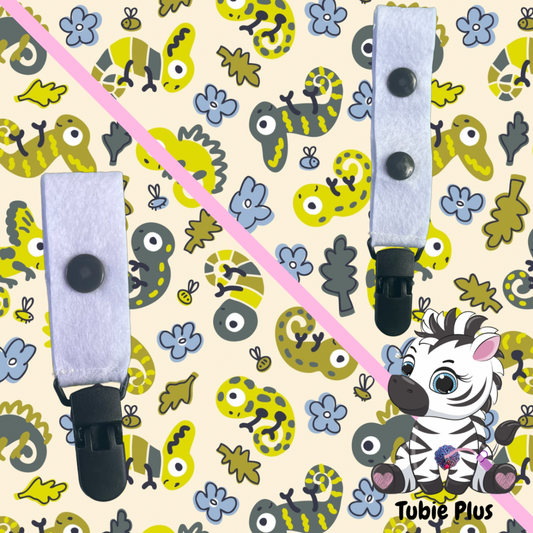 Chameleon Print Tubie Clip