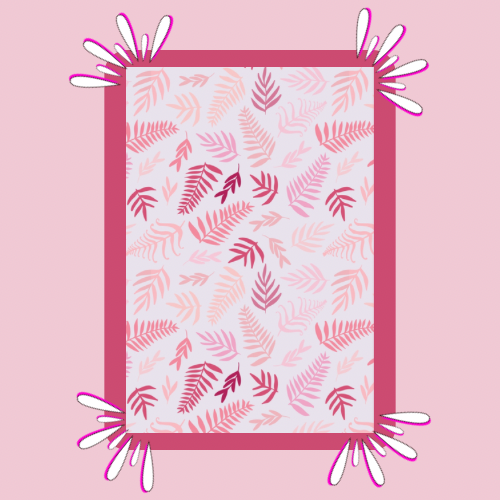 Boho Pink Fern Tubie Tape