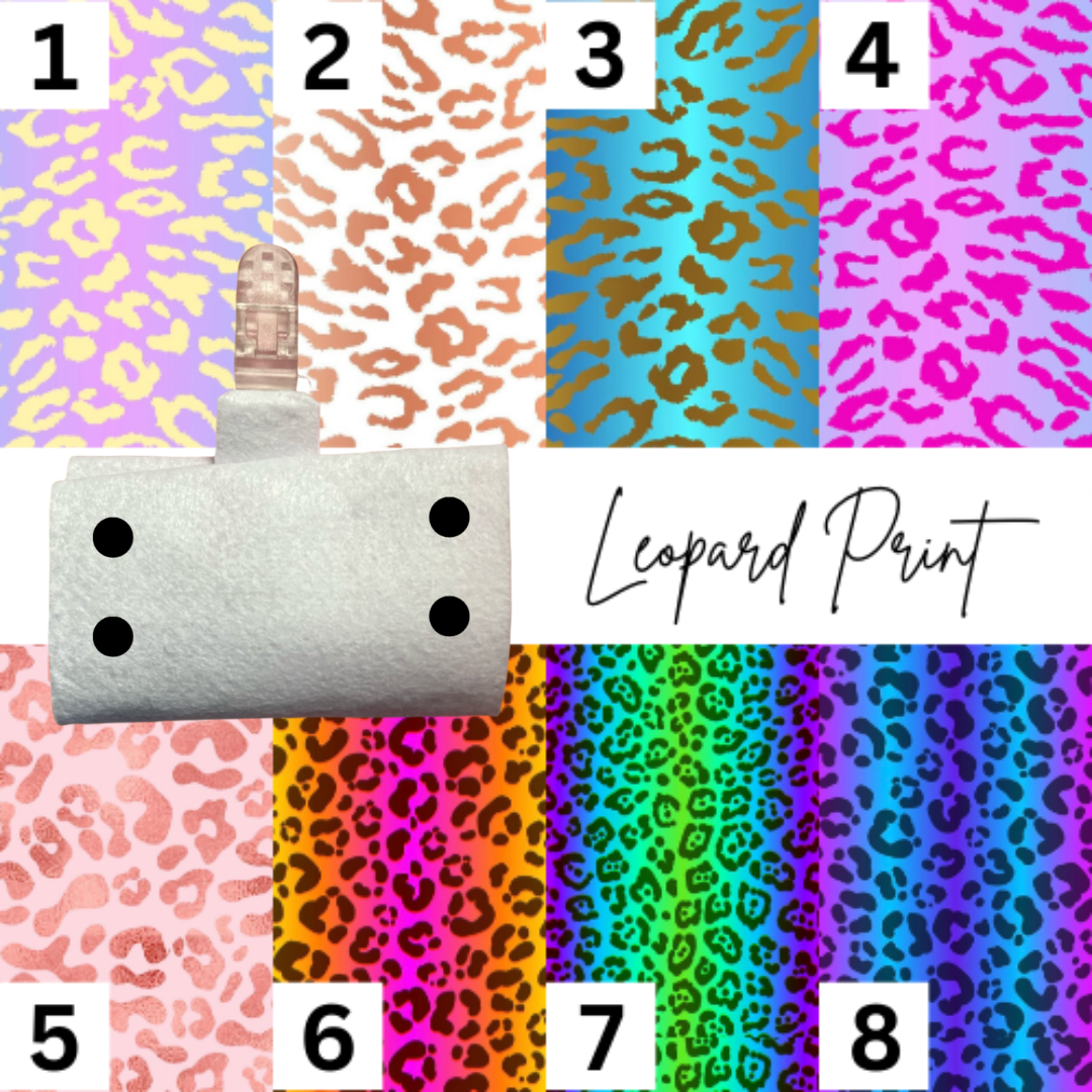 Leopard Print Tubie Pouch