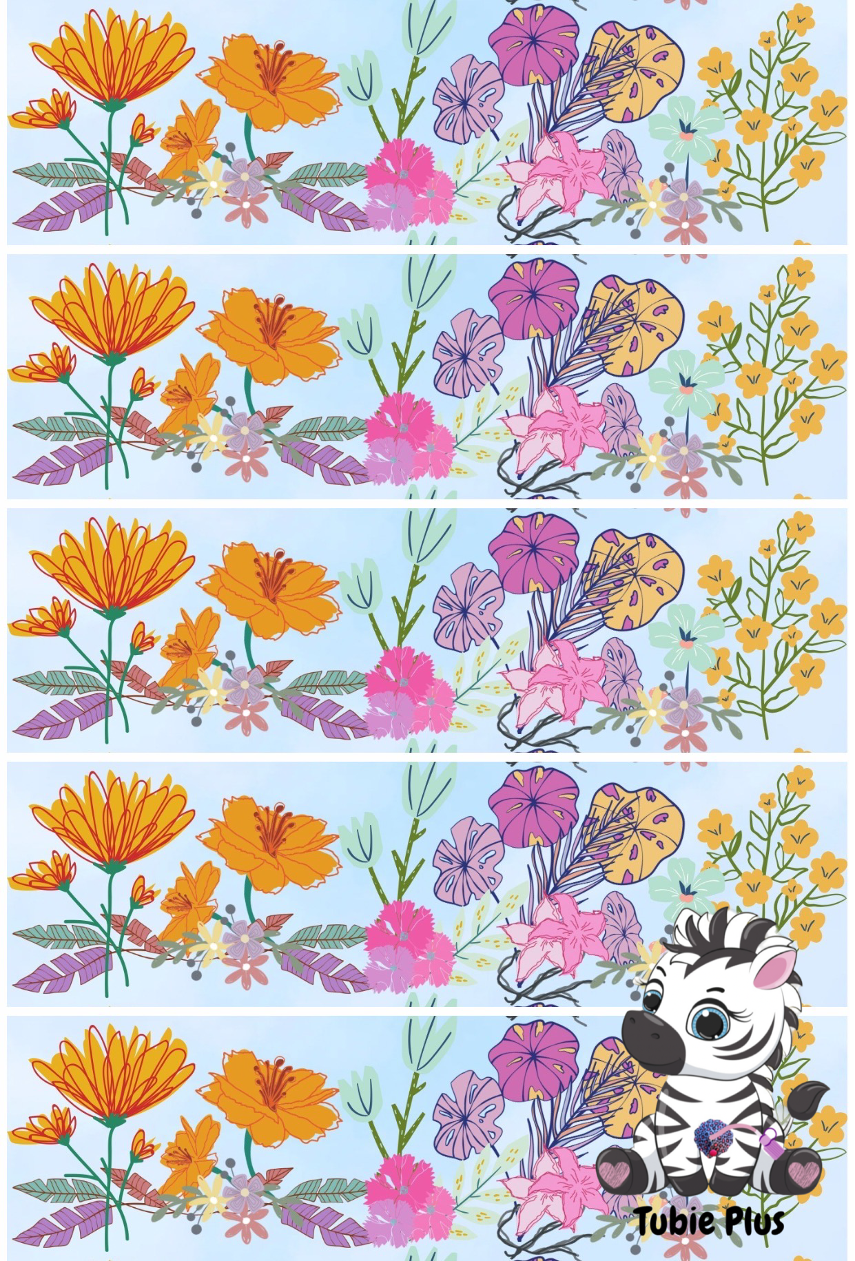 Floral Print Strip | Full | Small