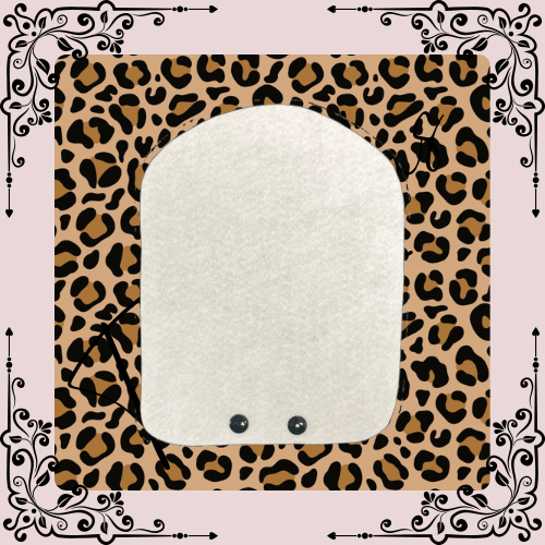 Brown Leopard Print Stoma Bag Cover