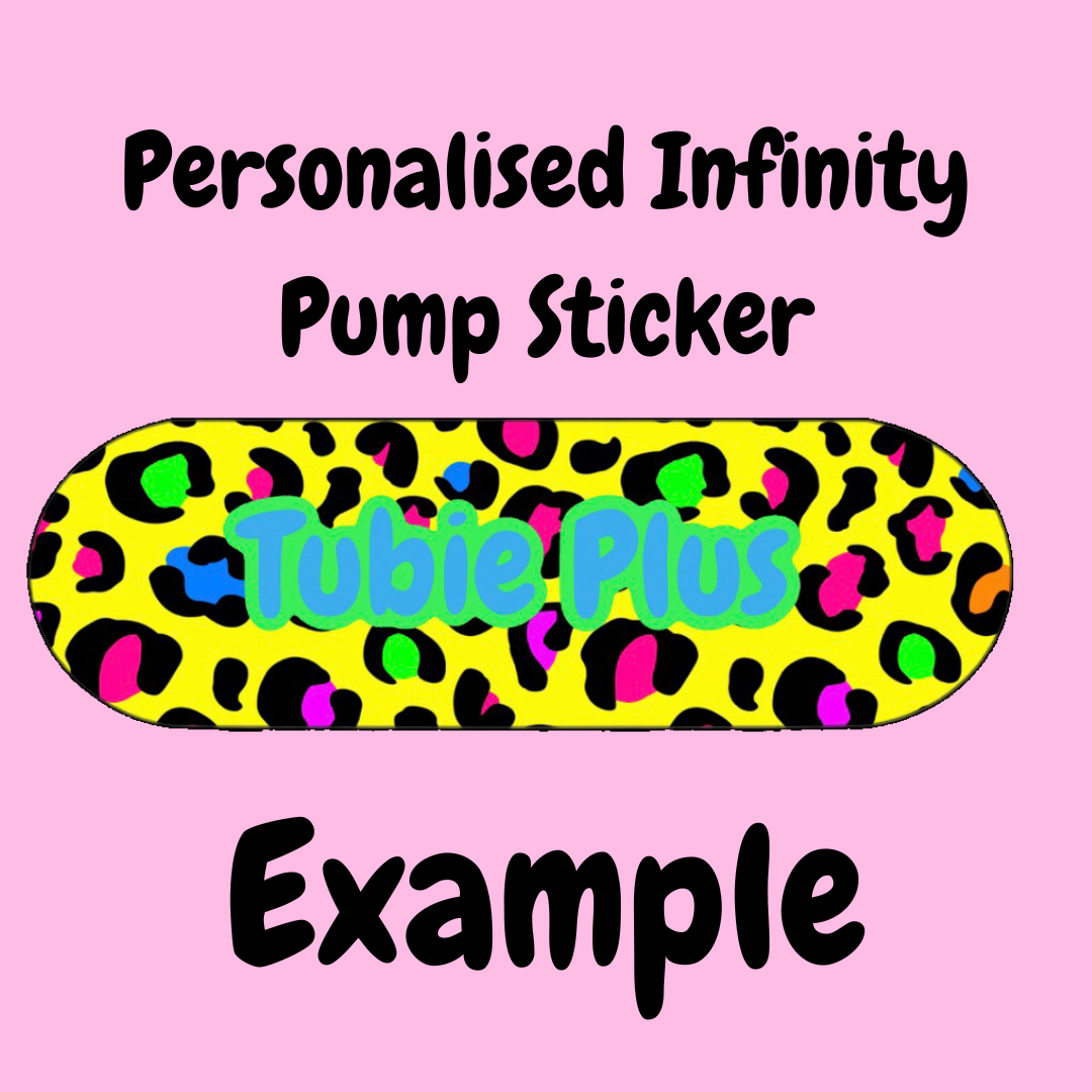 Personalised Infinity Pump Sticker | Holographic Finish