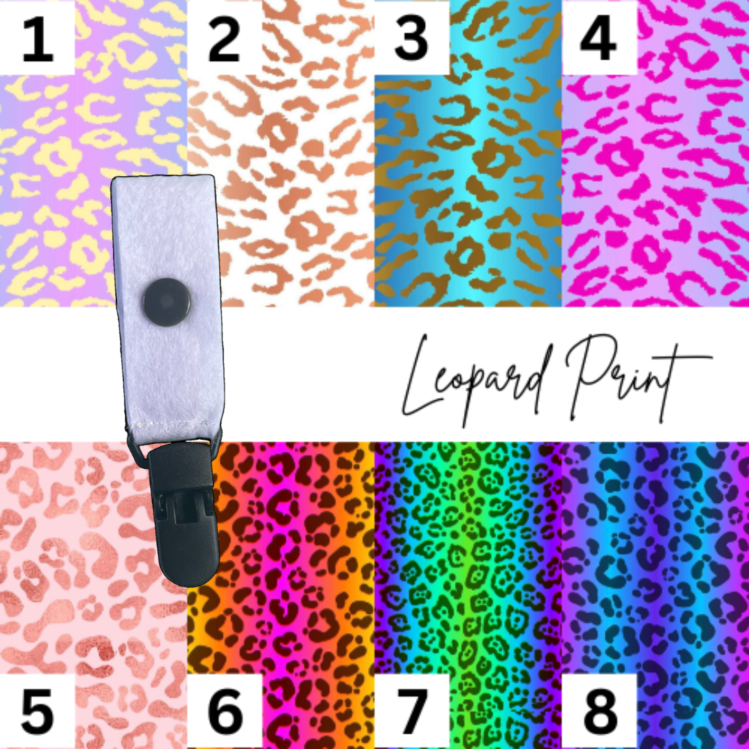 Leopard Print Small Tubie Clip