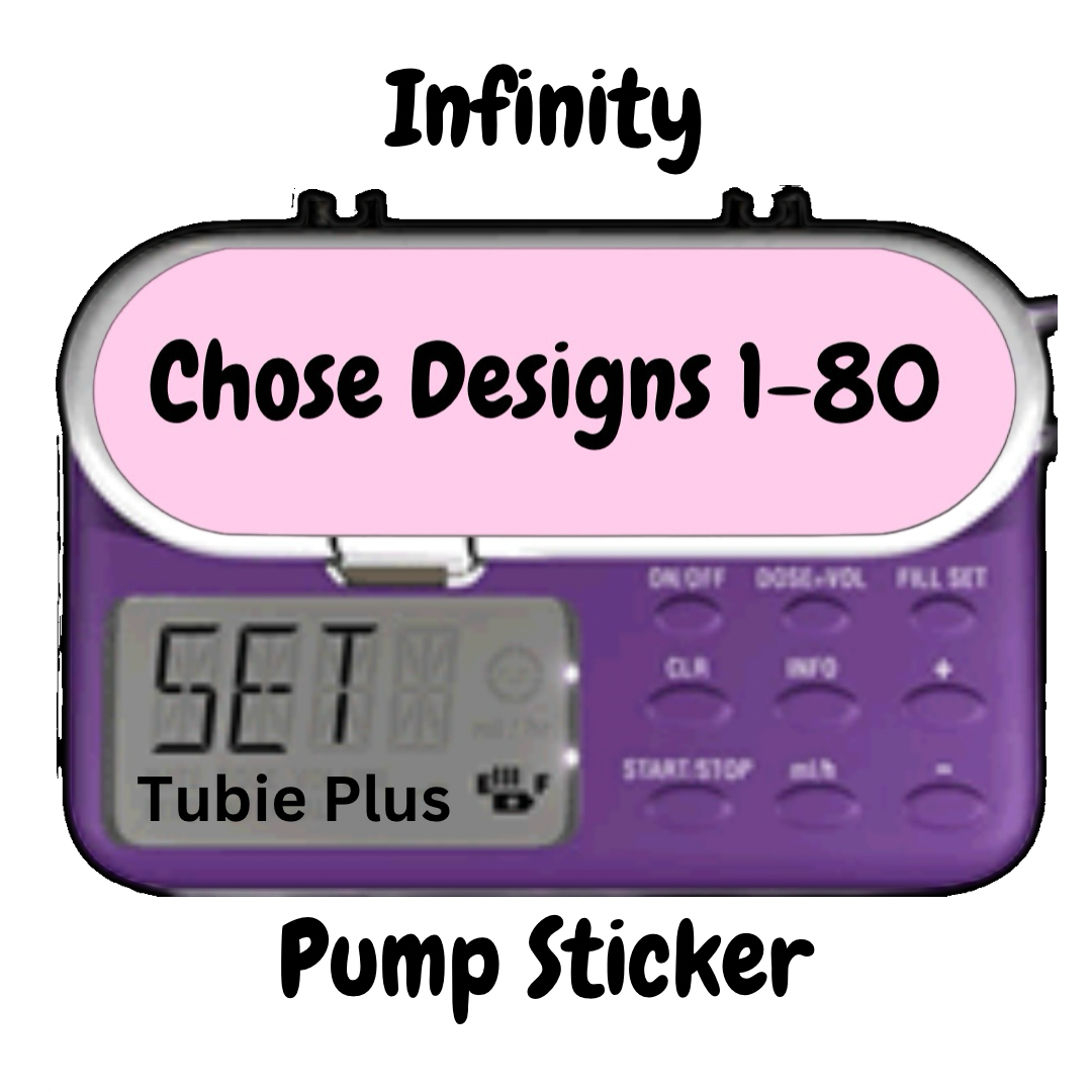 Personalised Infinity Pump Sticker | Holographic Finish