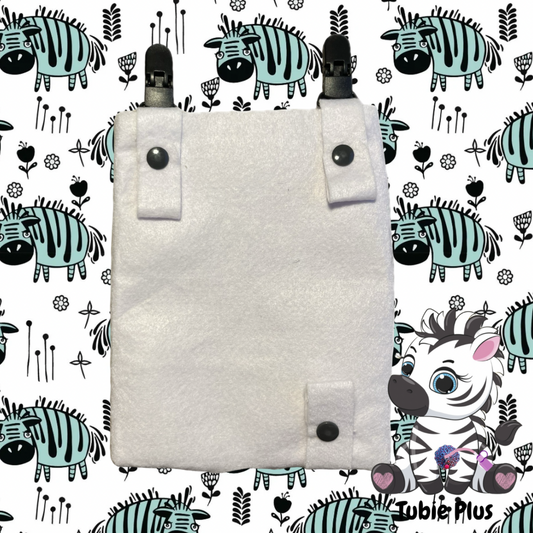 Tired Zebra Print Drainage Bag Cover