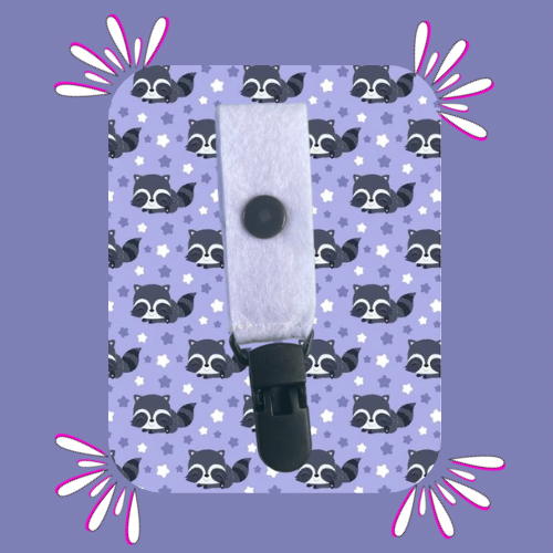 Raccoon Small Tubie Clip