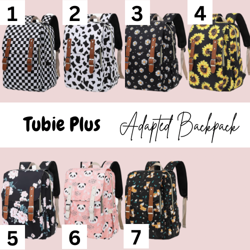 Adapted Backpack, Tubie Backpack, Adapted Backpack