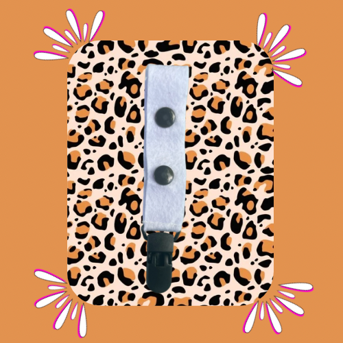 Leopard Print Large Tubie Clip