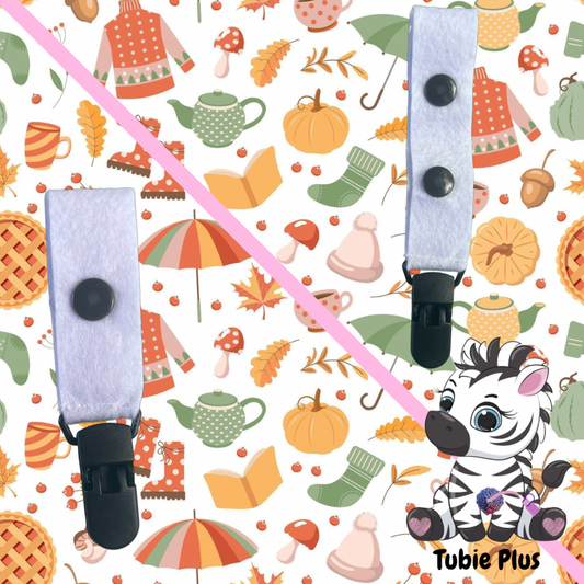 Autumnal Print Tubie Clip