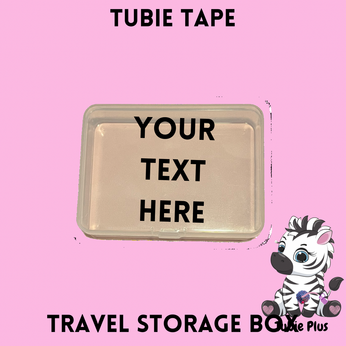 Personalised Tubie Tape Travel Storage Box