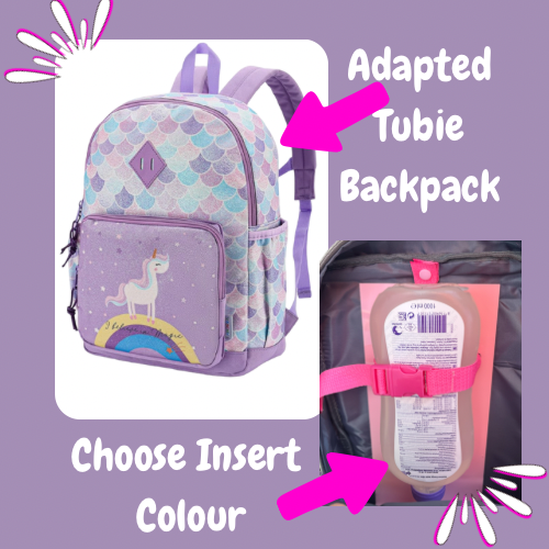 4-6yrs Unicorn Tube Backpack, Tubie Backpack, Adapted Backpack