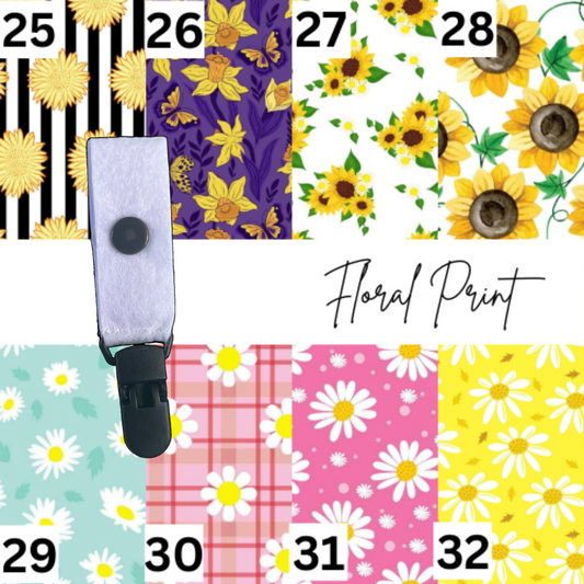 Floral Small Tubie Clip