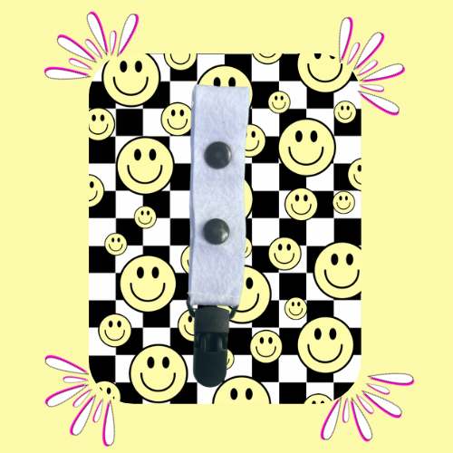 Smiley Check Large Tubie Clip