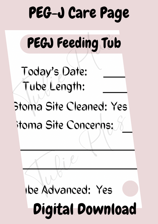 PEG-J Tube Care Page