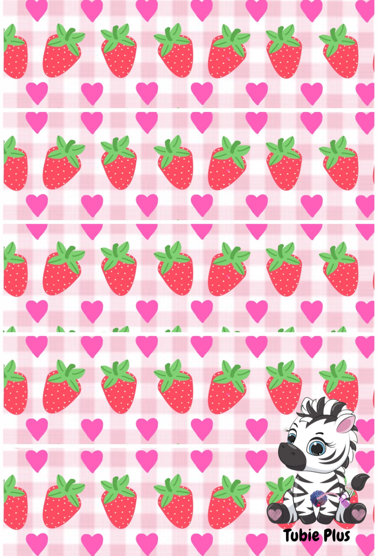 Strawberry Print Strip | Full | Small