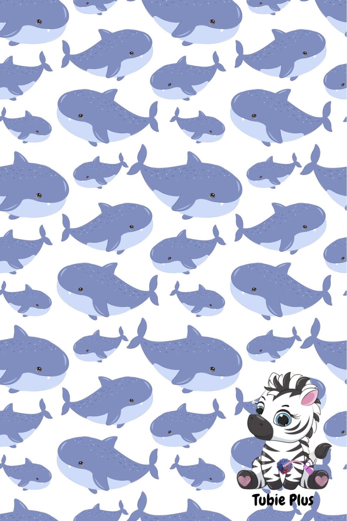 Whale Print Strip | Full | Small