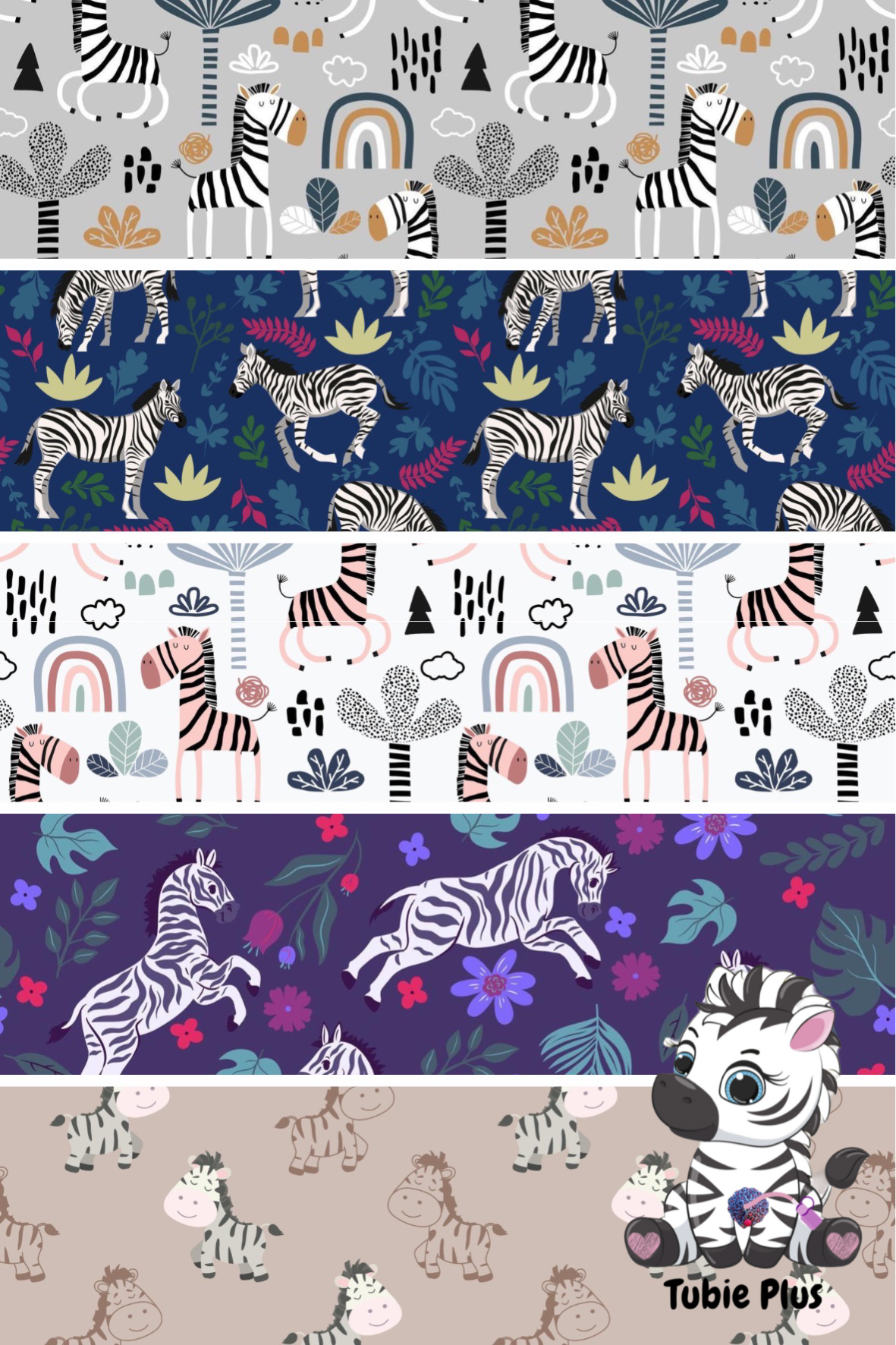 Zebra Mix Print Strip | Small