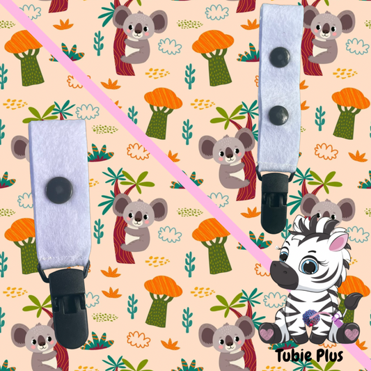 Koala Print Tubie Clip