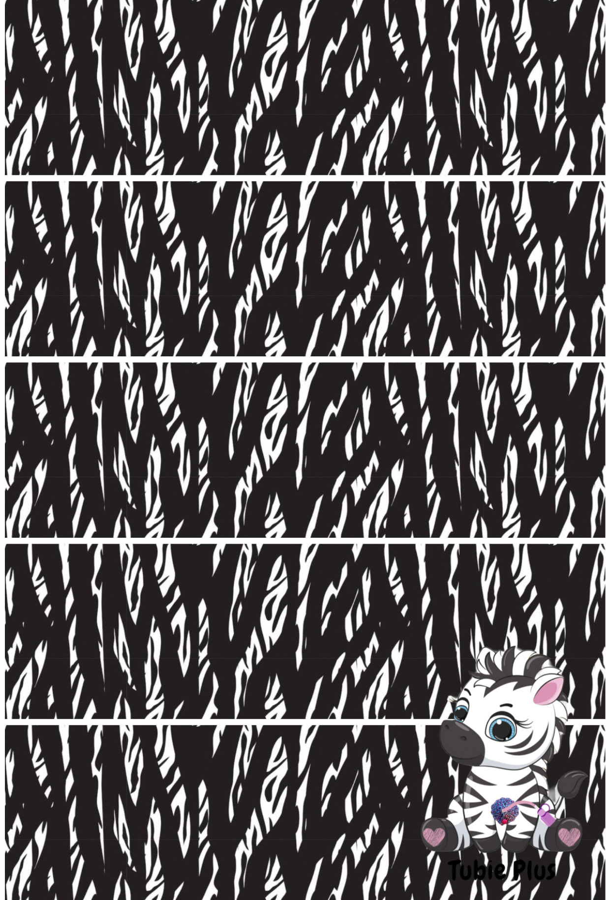 Zebra Print Strip | Full | Small