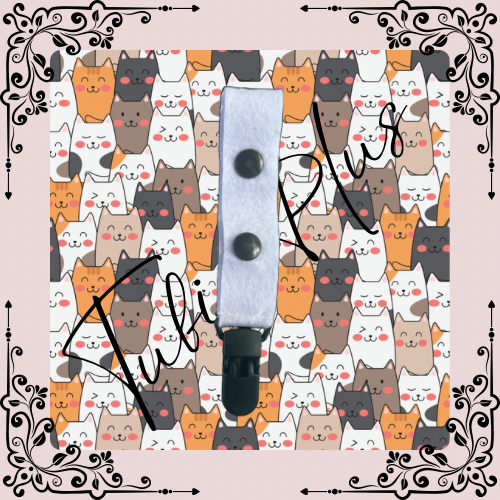 Cat Crowd Large Tubie Clip