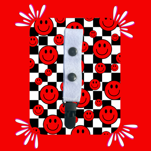 Smiley Check Large Tubie Clip