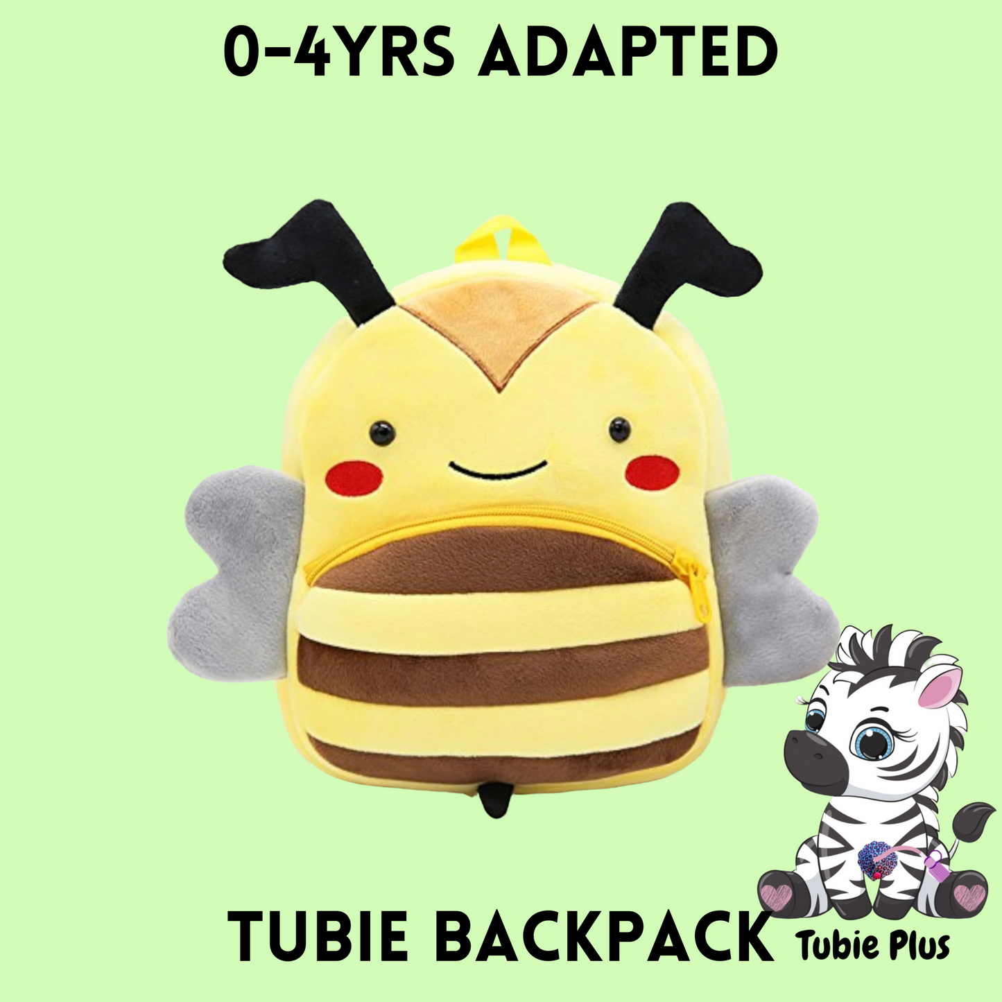 Bee Feeding Tube Backpack, Suitable for ages 0-4years 500ml Feed ONLY, Feed Stand & Bag, Tubie Backpack, Adapted Backpack