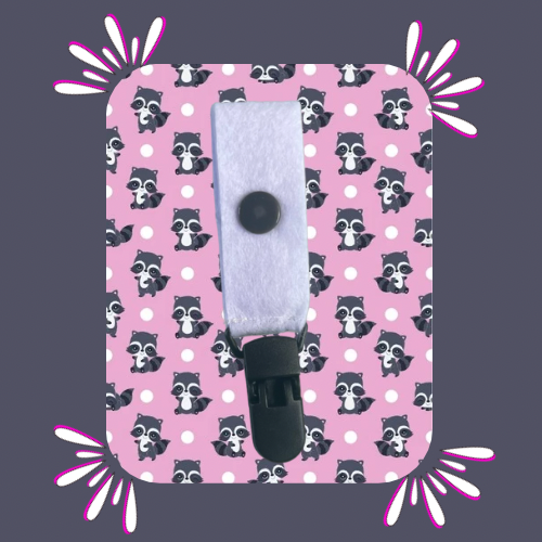 Raccoon Small Tubie Clip